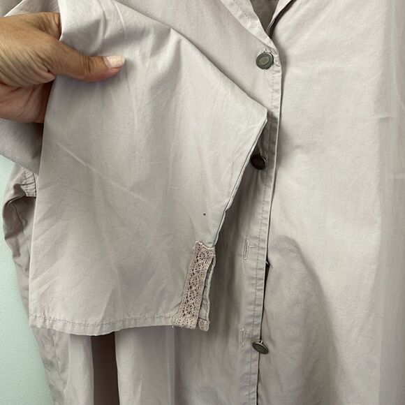 J. Jill Button down cotton top. Mauve Size LARGE TALL. Vintage - Picture 7 of 8